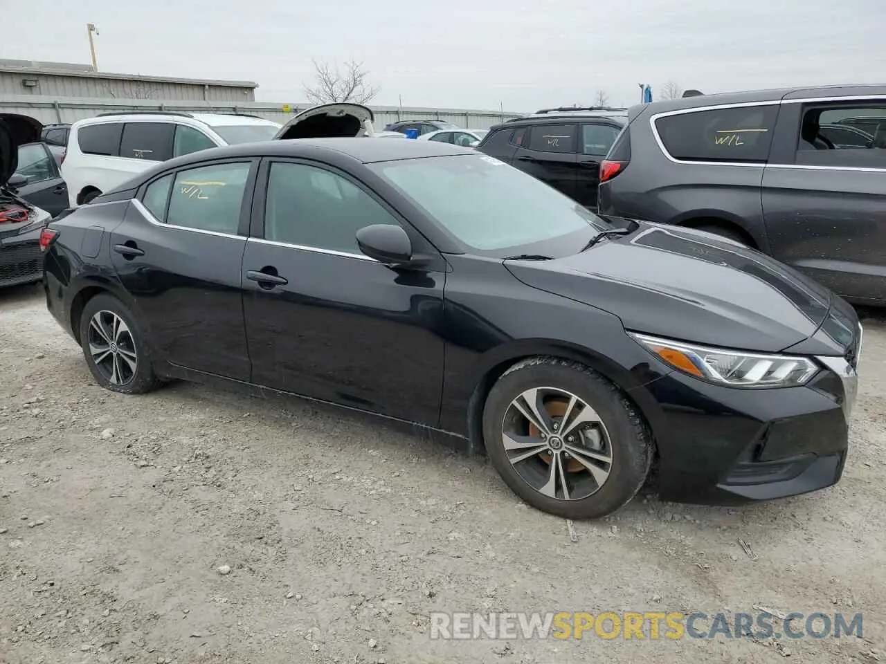 4 fotografías del automóvil dañado 3N1AB8CV9NY261194 NISSAN SENTRA 2022