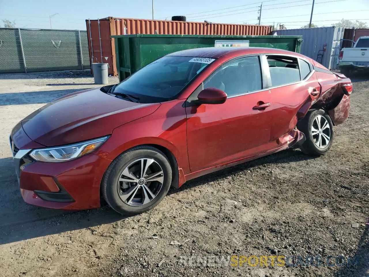 1 fotografías del automóvil dañado 3N1AB8CV9NY261437 NISSAN SENTRA 2022