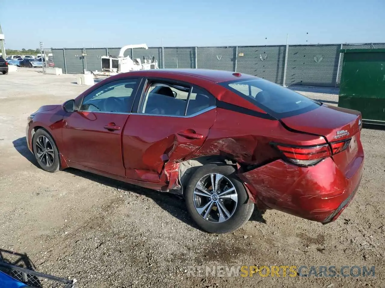 2 fotografías del automóvil dañado 3N1AB8CV9NY261437 NISSAN SENTRA 2022