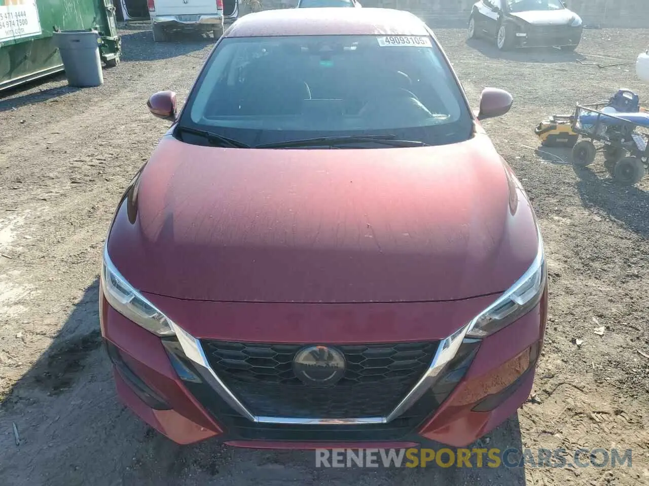 5 fotografías del automóvil dañado 3N1AB8CV9NY261437 NISSAN SENTRA 2022