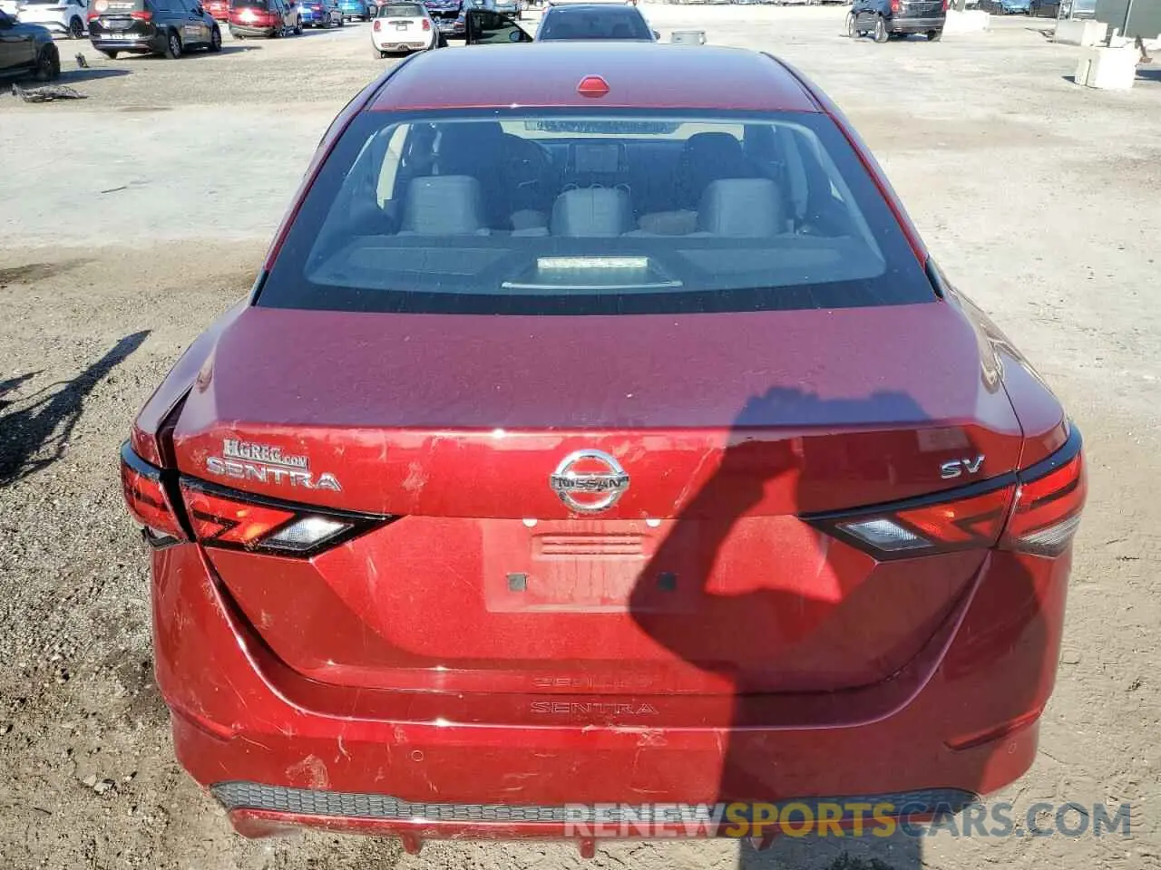 6 fotografías del automóvil dañado 3N1AB8CV9NY261437 NISSAN SENTRA 2022