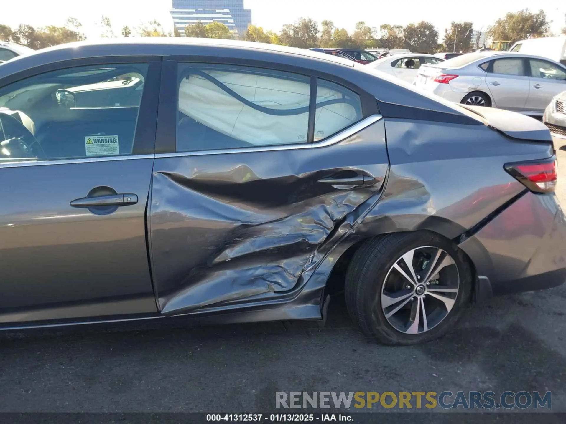 6 fotografías del automóvil dañado 3N1AB8CV9NY275239 NISSAN SENTRA 2022