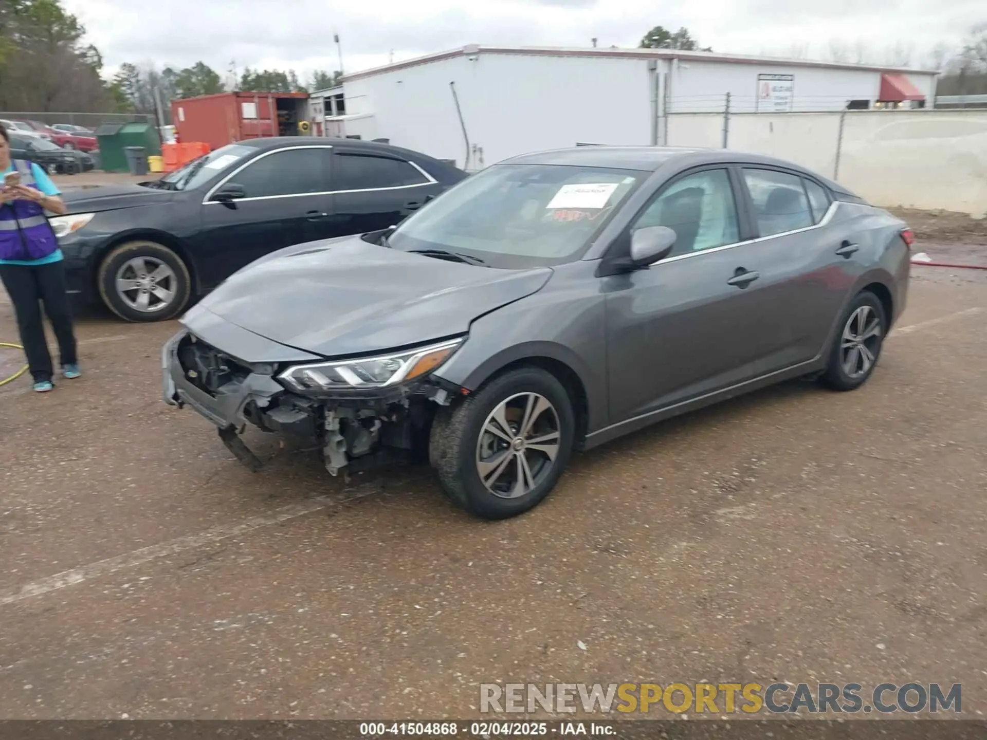 2 fotografías del automóvil dañado 3N1AB8CV9NY284815 NISSAN SENTRA 2022