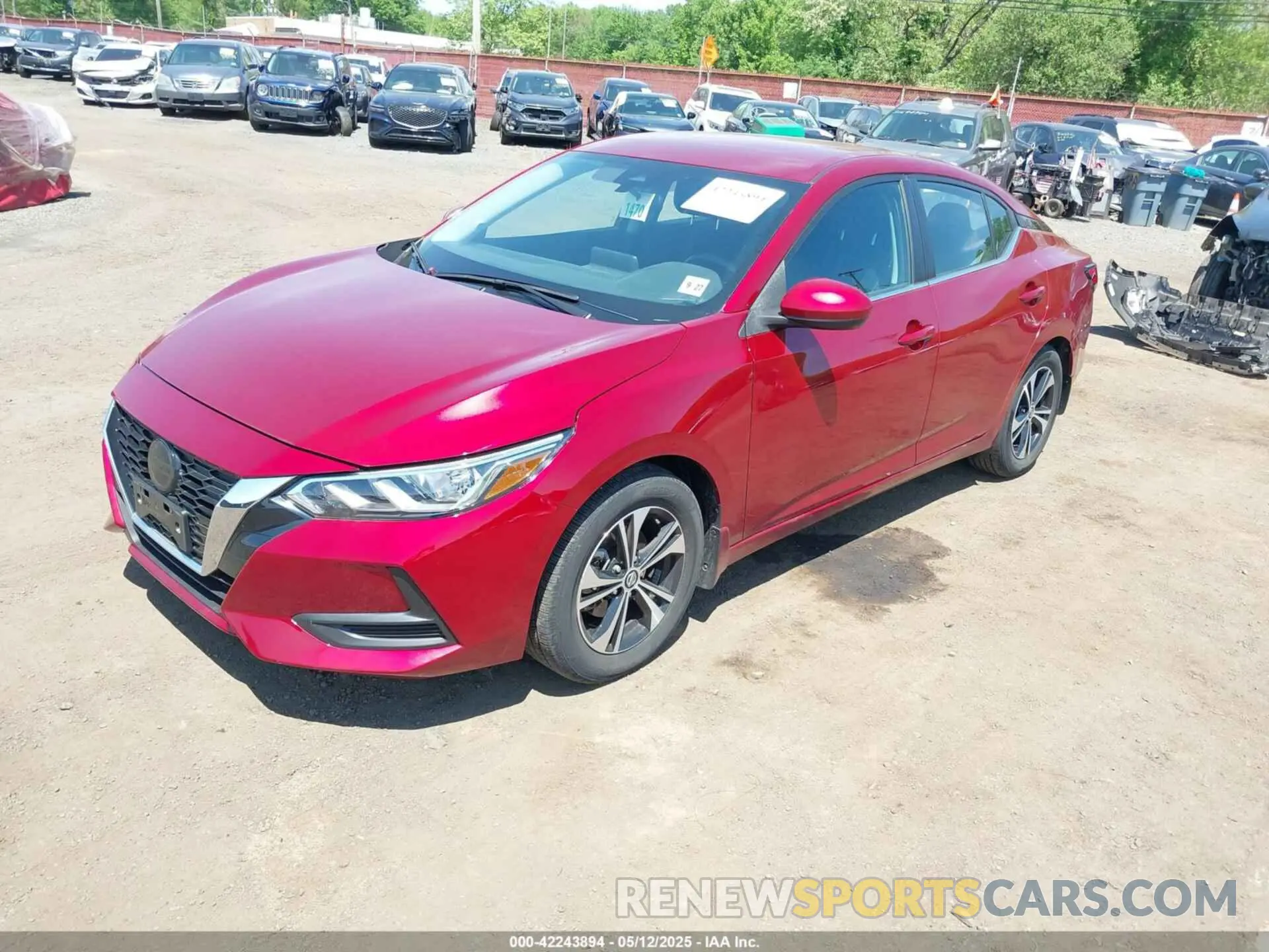 2 fotografías del automóvil dañado 3N1AB8CV9NY292820 NISSAN SENTRA 2022