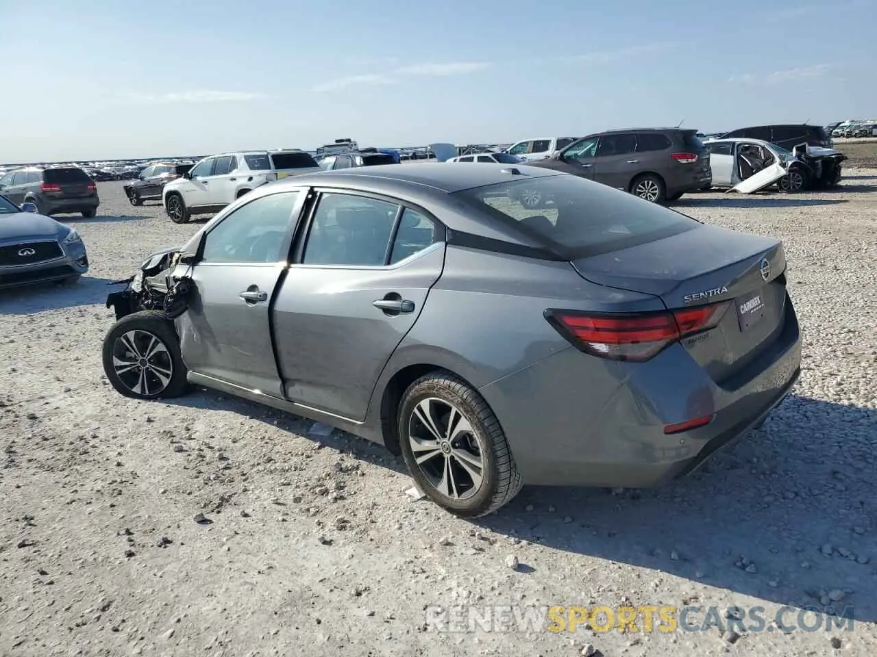 2 fotografías del automóvil dañado 3N1AB8CV9NY305713 NISSAN SENTRA 2022