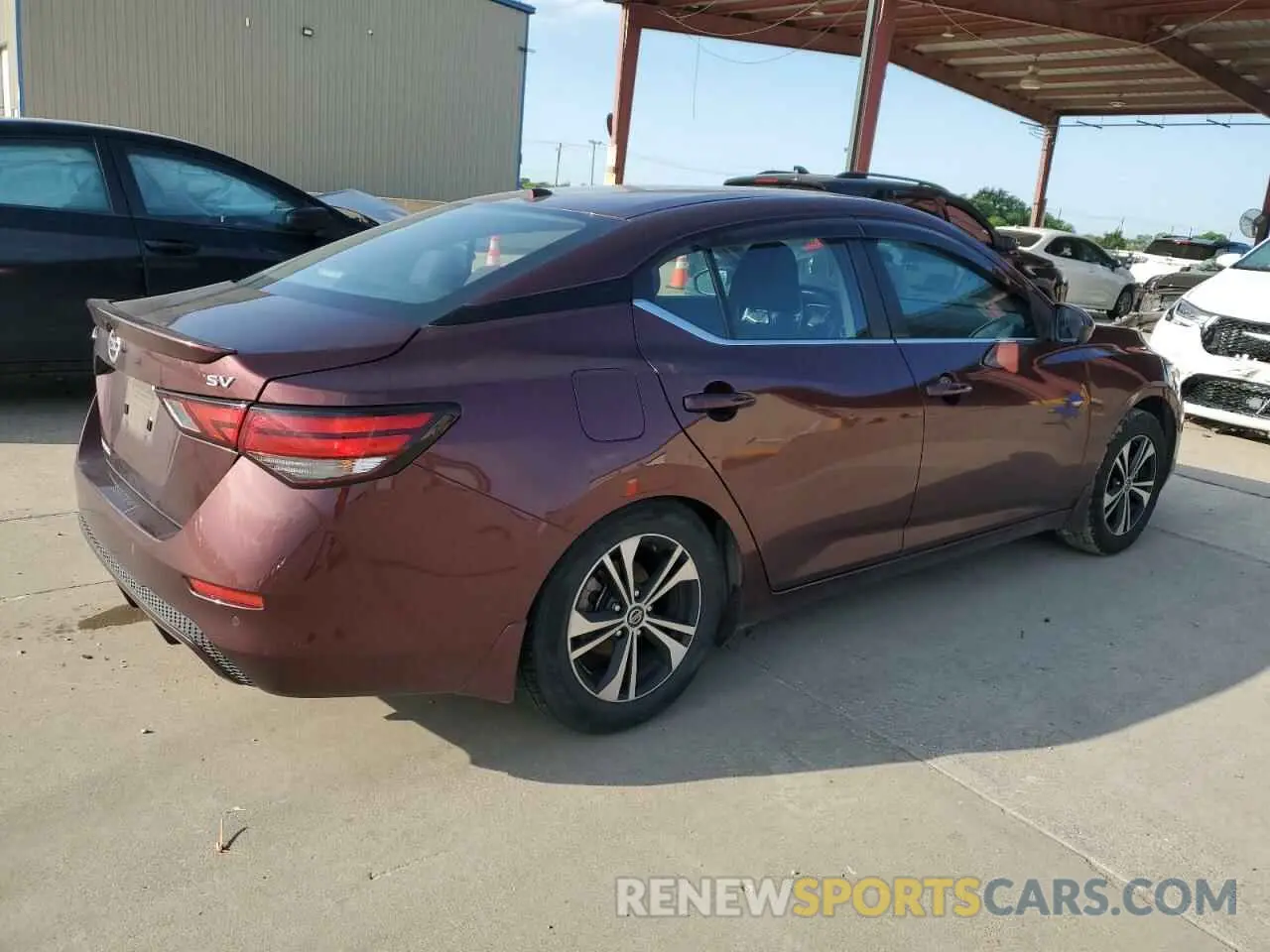 3 fotografías del automóvil dañado 3N1AB8CVXNY232142 NISSAN SENTRA 2022