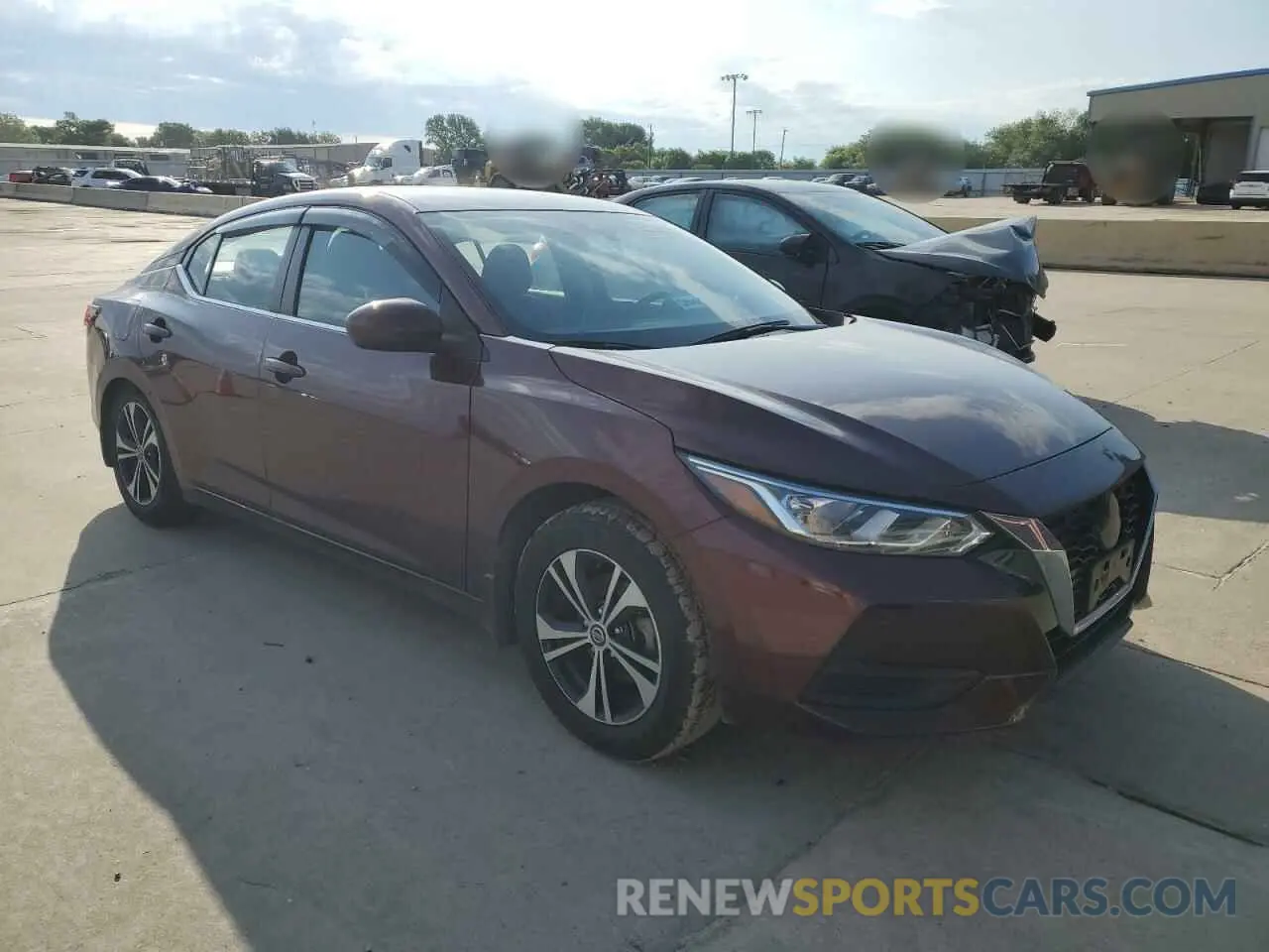 4 fotografías del automóvil dañado 3N1AB8CVXNY232142 NISSAN SENTRA 2022