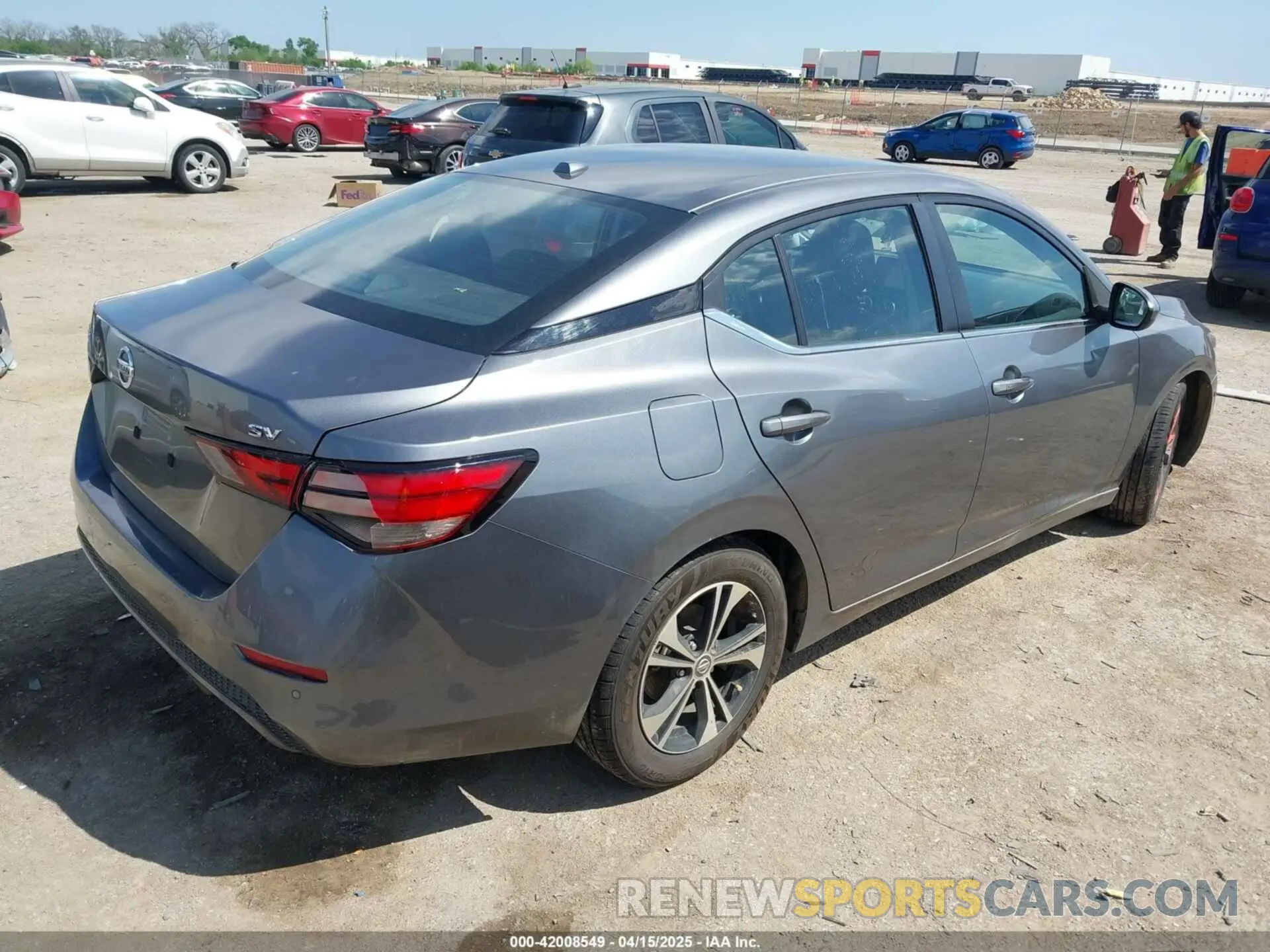 4 fotografías del automóvil dañado 3N1AB8CVXNY240743 NISSAN SENTRA 2022