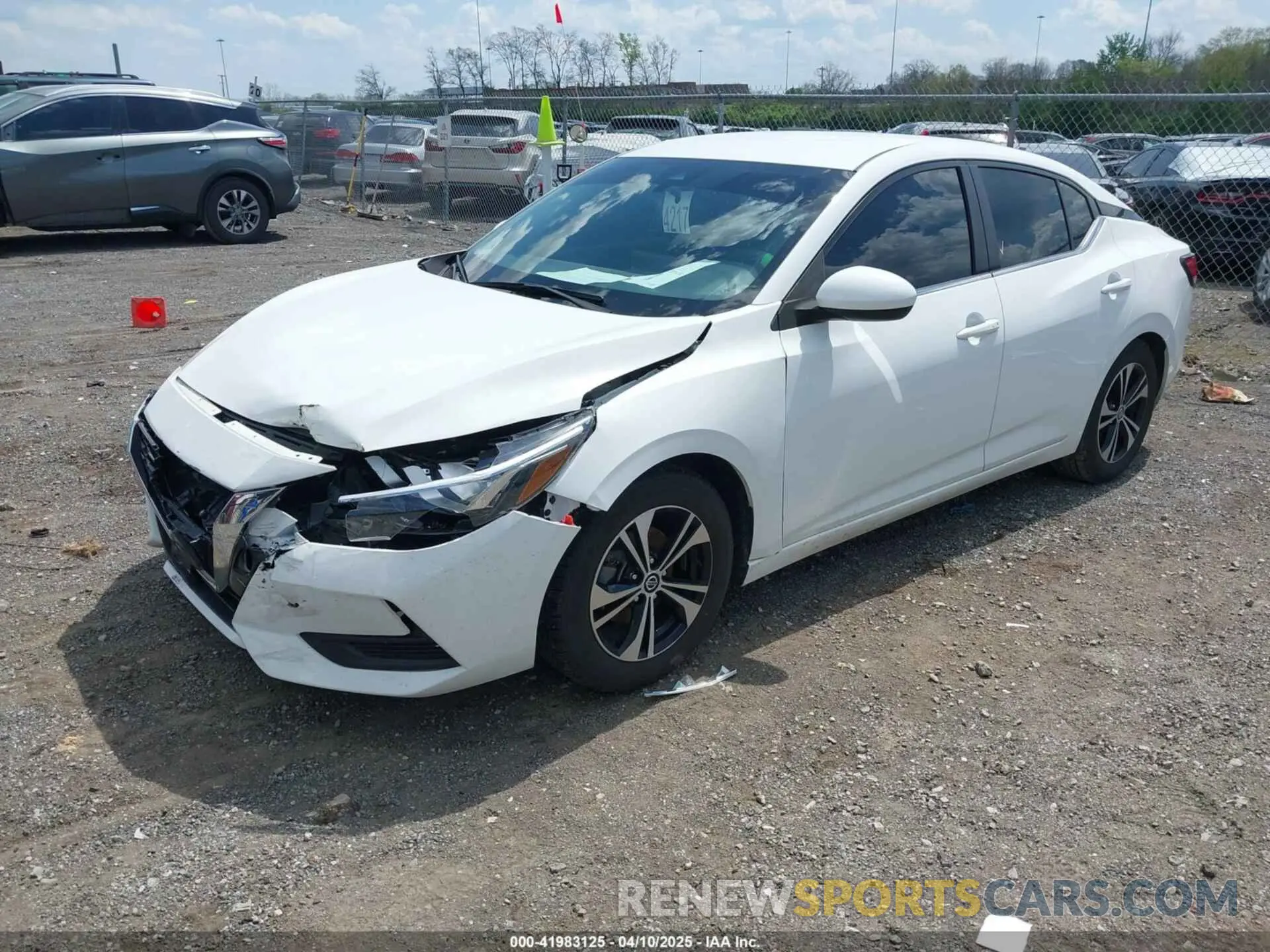 2 fotografías del automóvil dañado 3N1AB8CVXNY255632 NISSAN SENTRA 2022