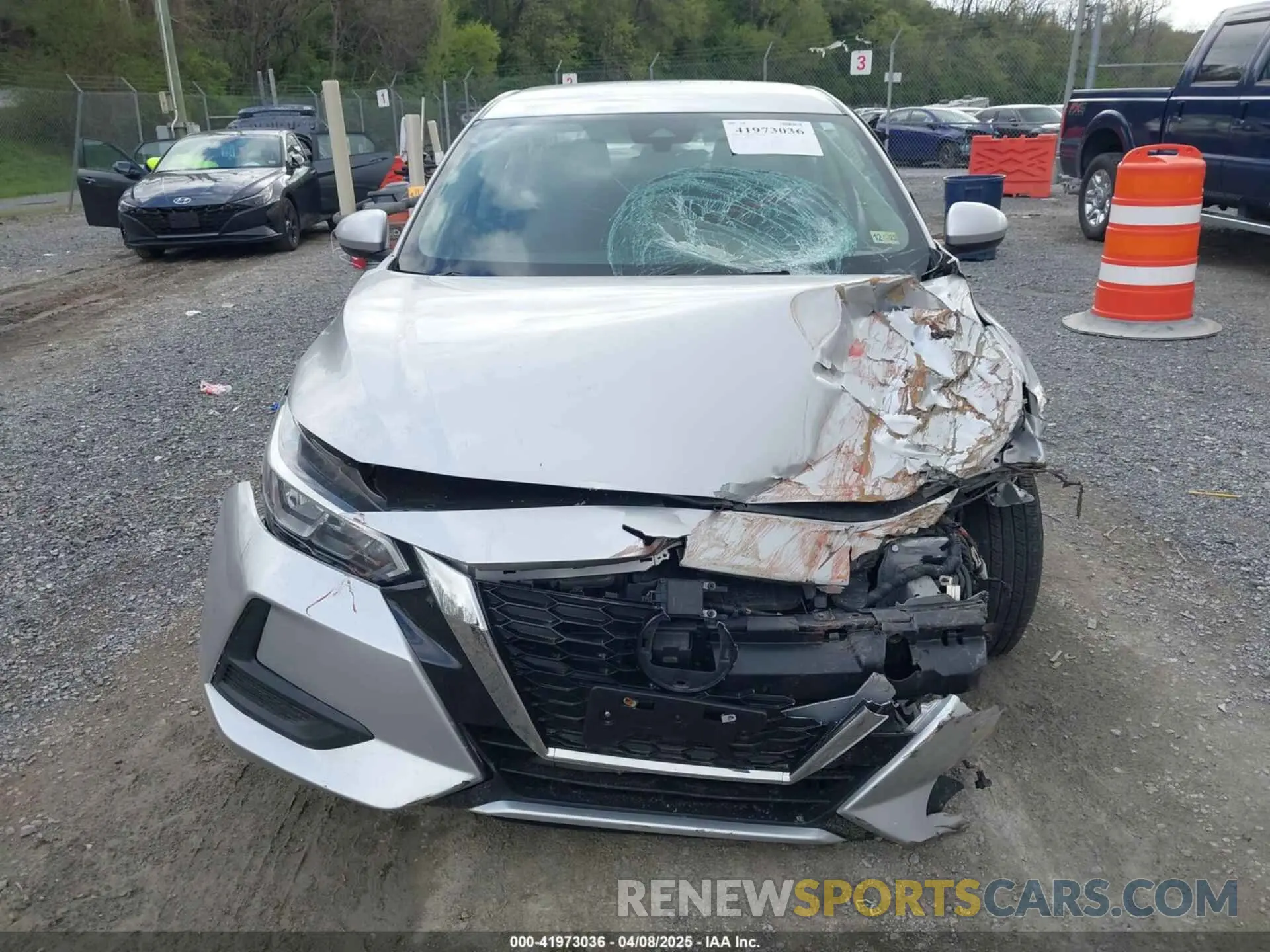 12 fotografías del automóvil dañado 3N1AB8CVXNY270986 NISSAN SENTRA 2022