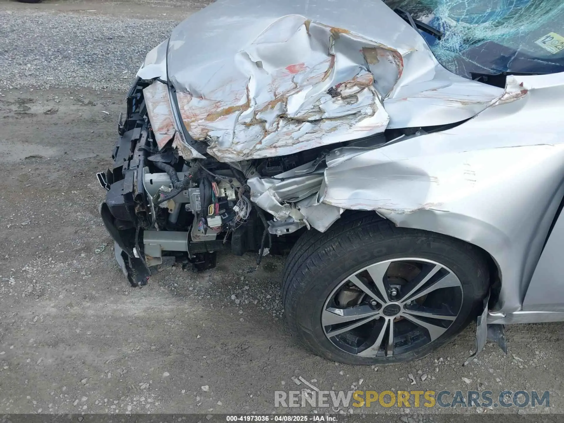 17 fotografías del automóvil dañado 3N1AB8CVXNY270986 NISSAN SENTRA 2022