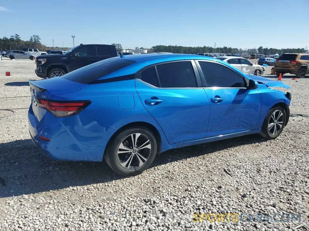 3 fotografías del automóvil dañado 3N1AB8CVXNY272950 NISSAN SENTRA 2022