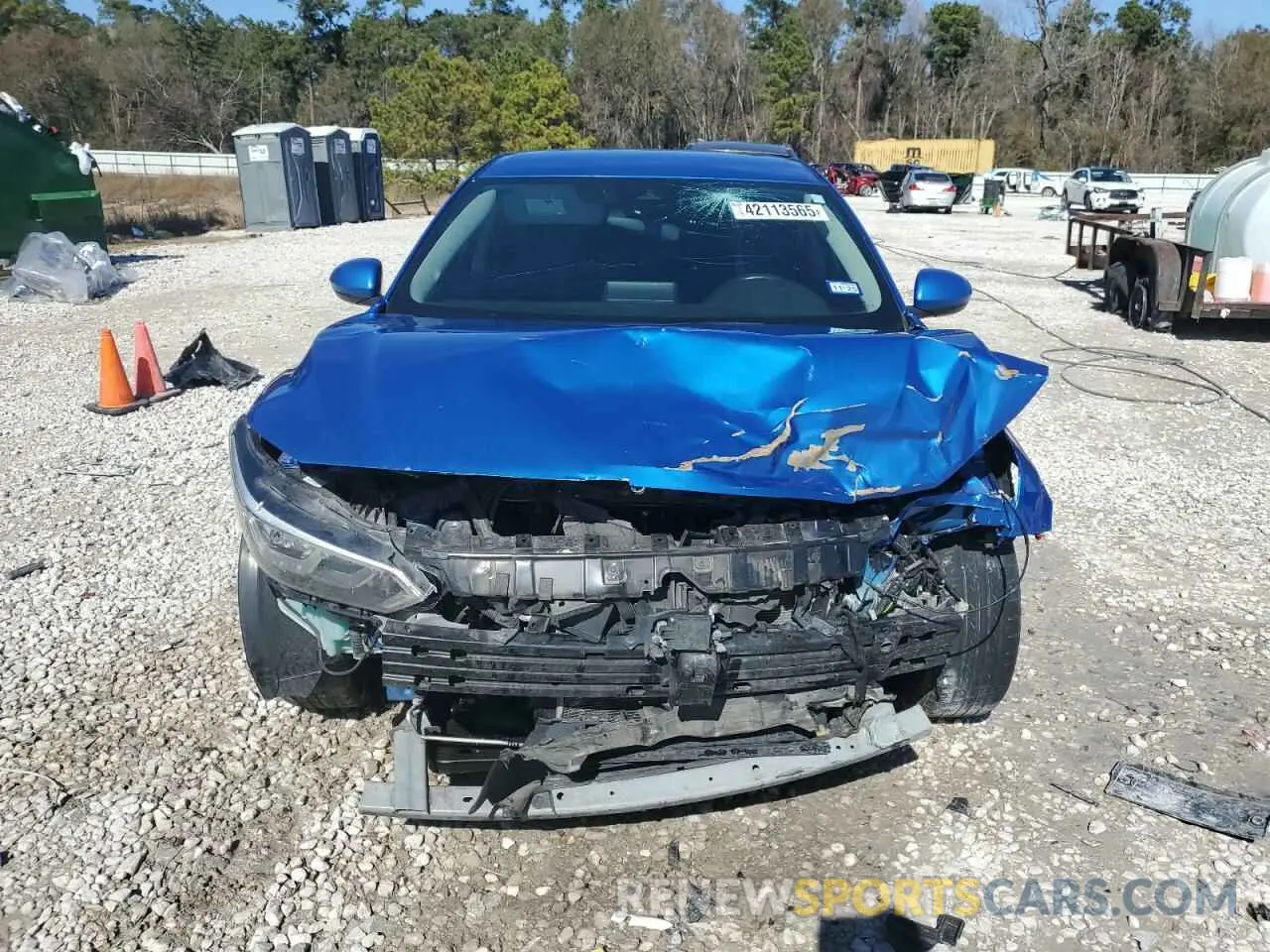 5 fotografías del automóvil dañado 3N1AB8CVXNY272950 NISSAN SENTRA 2022