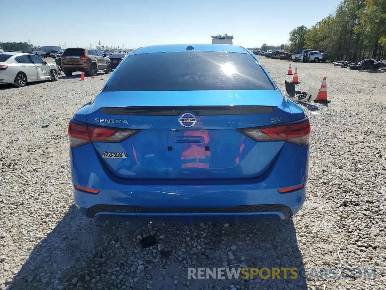 6 fotografías del automóvil dañado 3N1AB8CVXNY272950 NISSAN SENTRA 2022