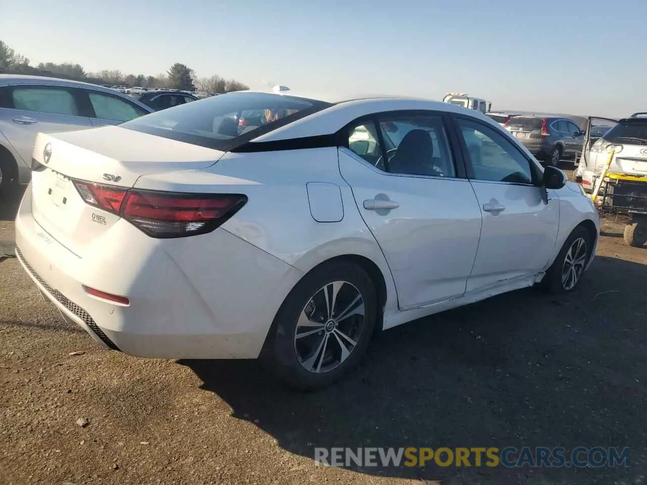 3 fotografías del automóvil dañado 3N1AB8CVXNY319300 NISSAN SENTRA 2022