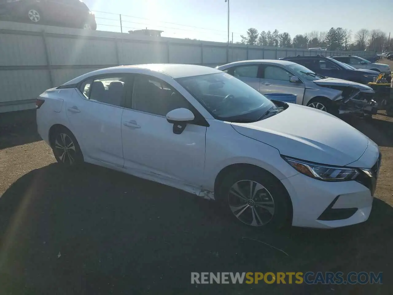 4 fotografías del automóvil dañado 3N1AB8CVXNY319300 NISSAN SENTRA 2022