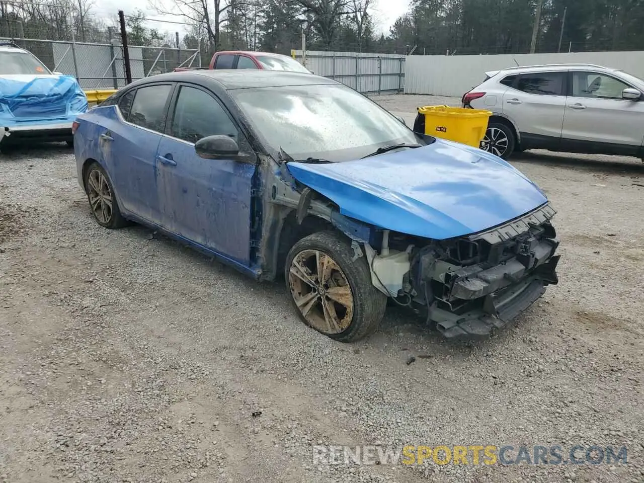 4 fotografías del automóvil dañado 3N1AB8DV0NY207992 NISSAN SENTRA 2022