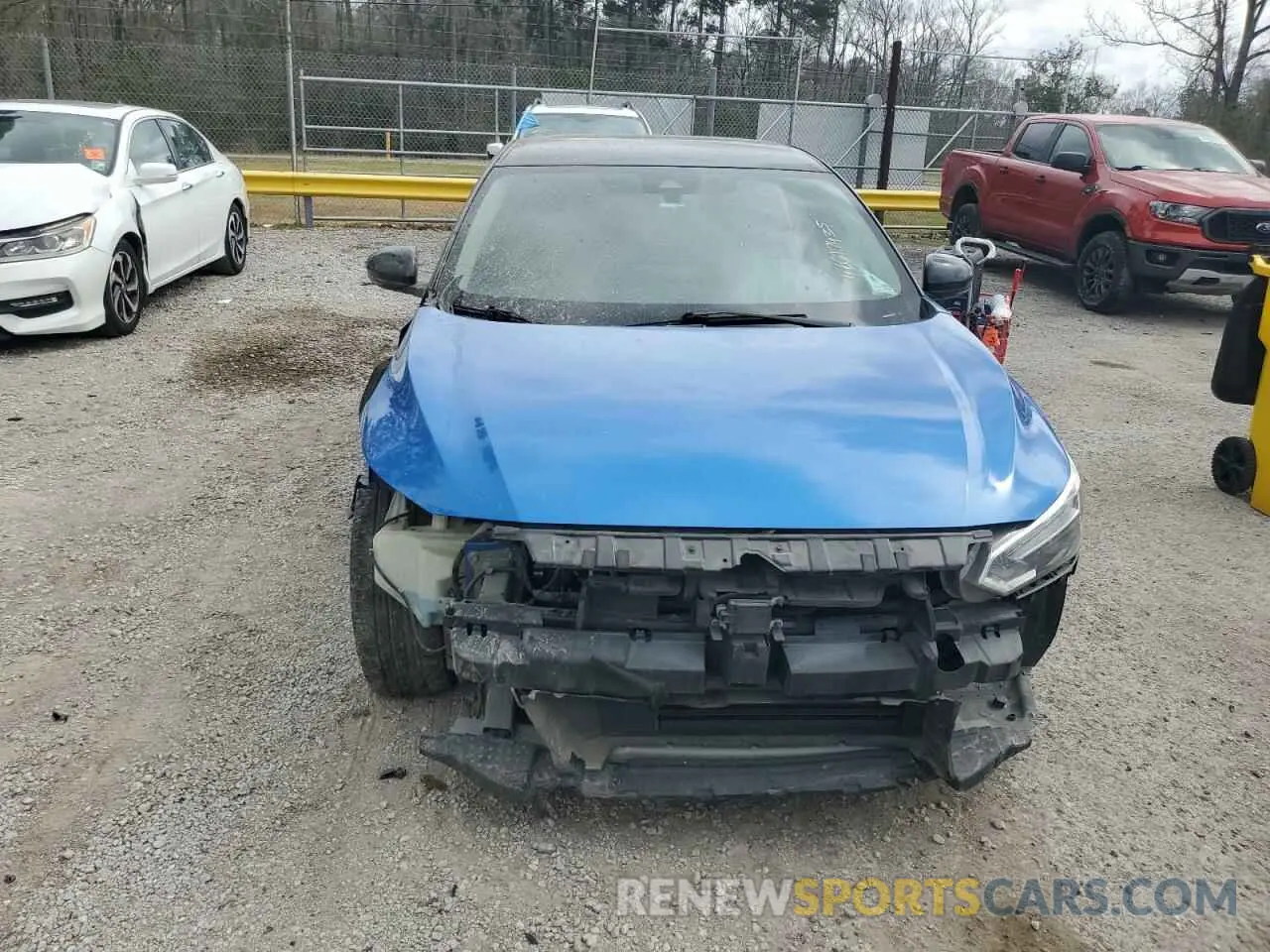 5 fotografías del automóvil dañado 3N1AB8DV0NY207992 NISSAN SENTRA 2022