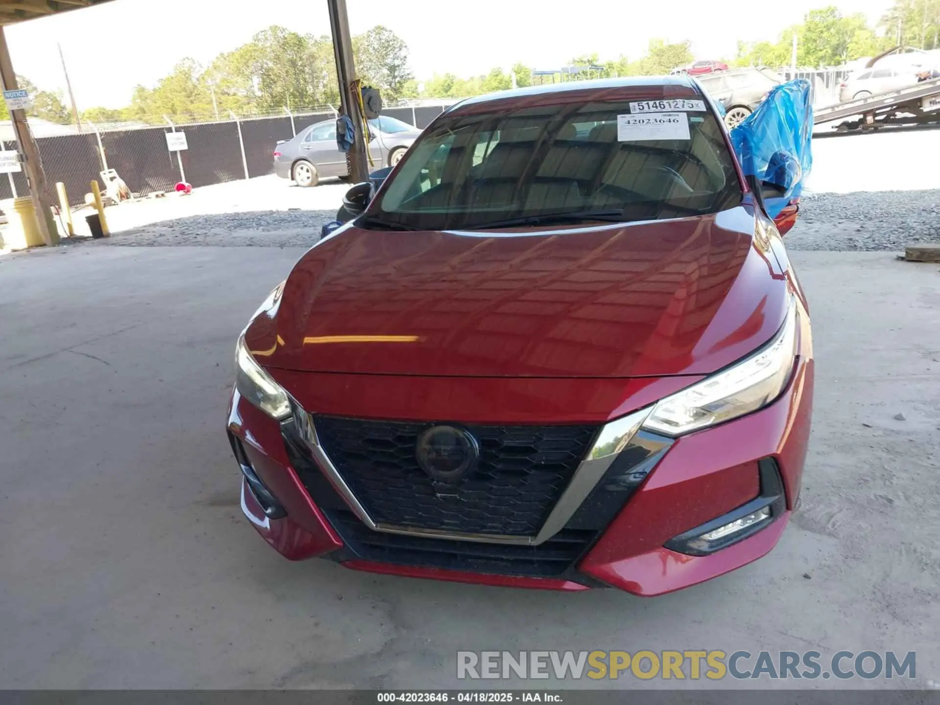 12 fotografías del automóvil dañado 3N1AB8DV0NY287780 NISSAN SENTRA 2022