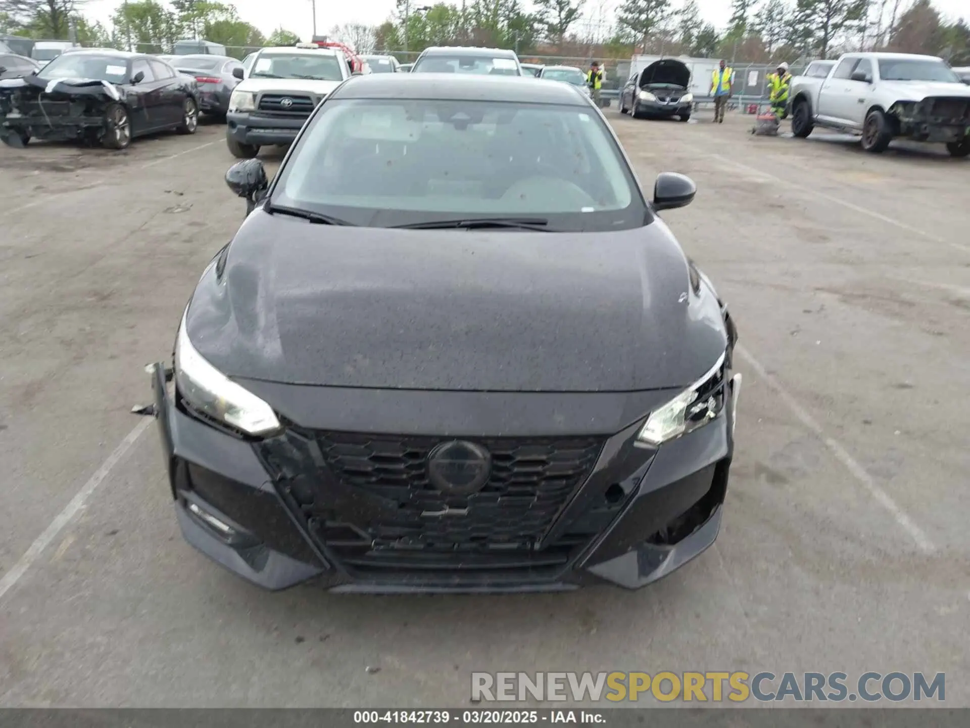 12 fotografías del automóvil dañado 3N1AB8DV1NY231461 NISSAN SENTRA 2022