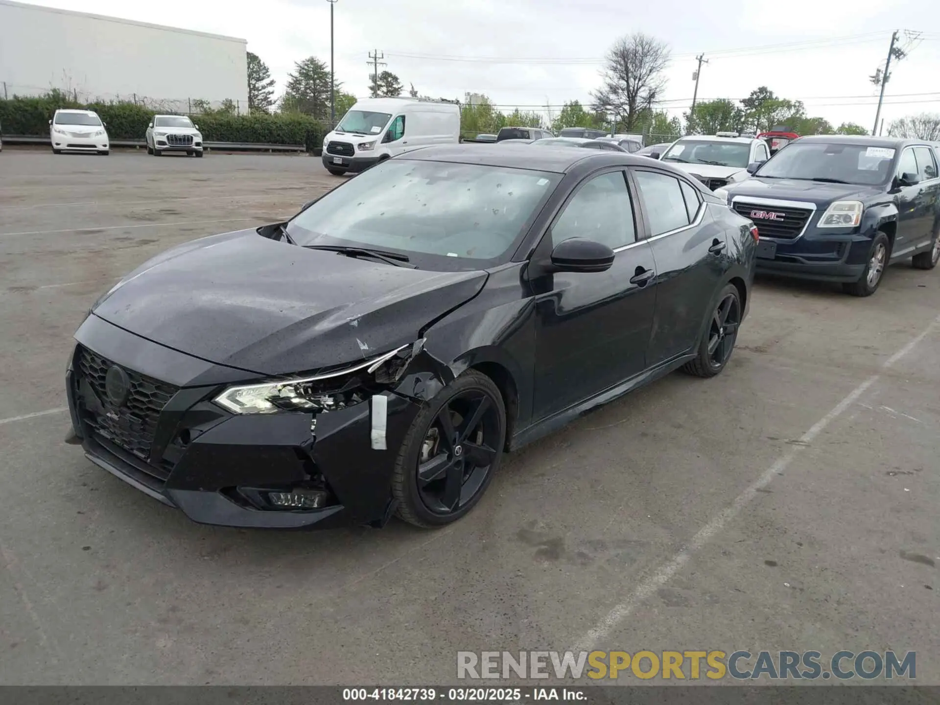 2 fotografías del automóvil dañado 3N1AB8DV1NY231461 NISSAN SENTRA 2022