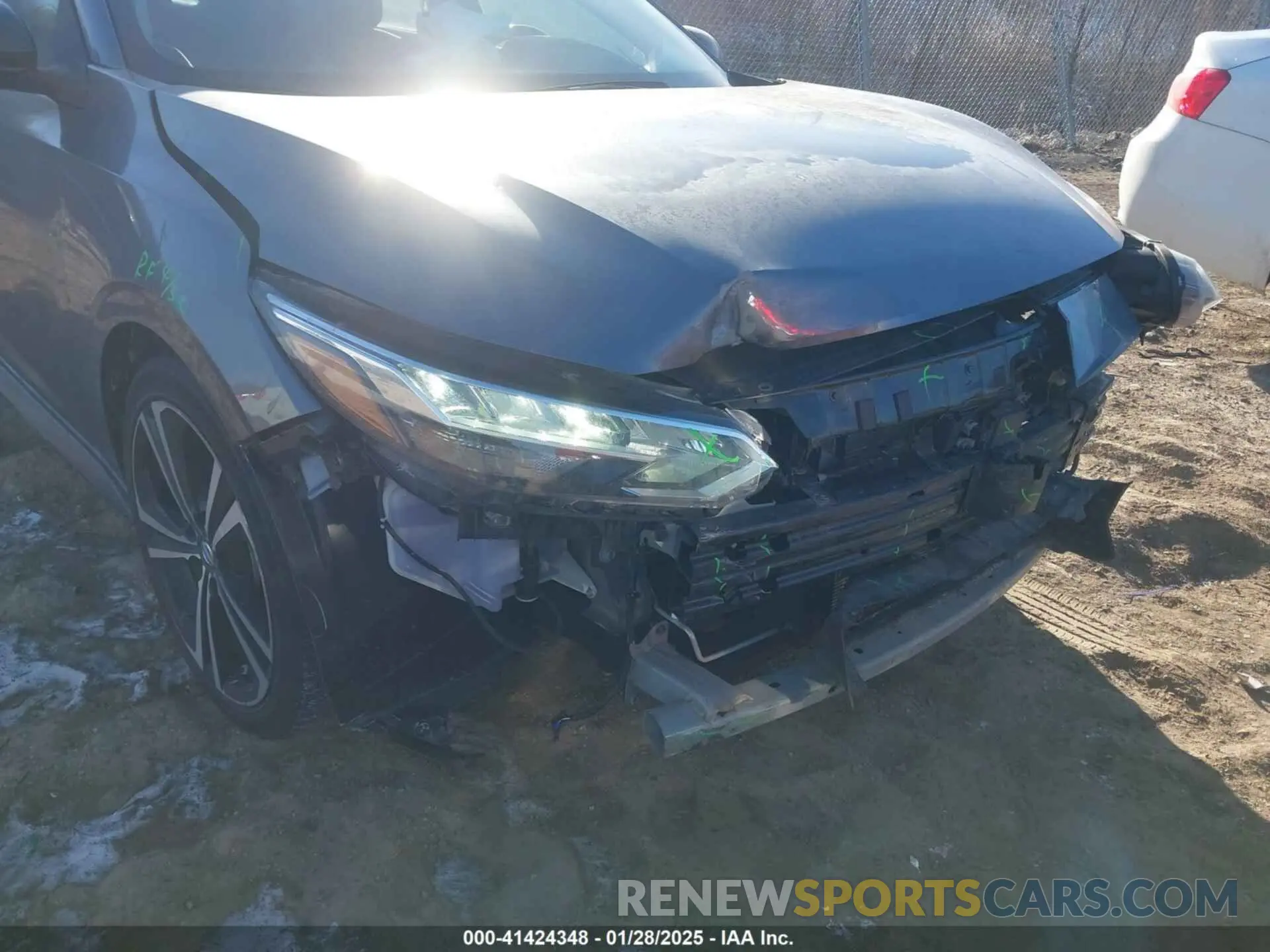 19 fotografías del automóvil dañado 3N1AB8DV1NY258613 NISSAN SENTRA 2022