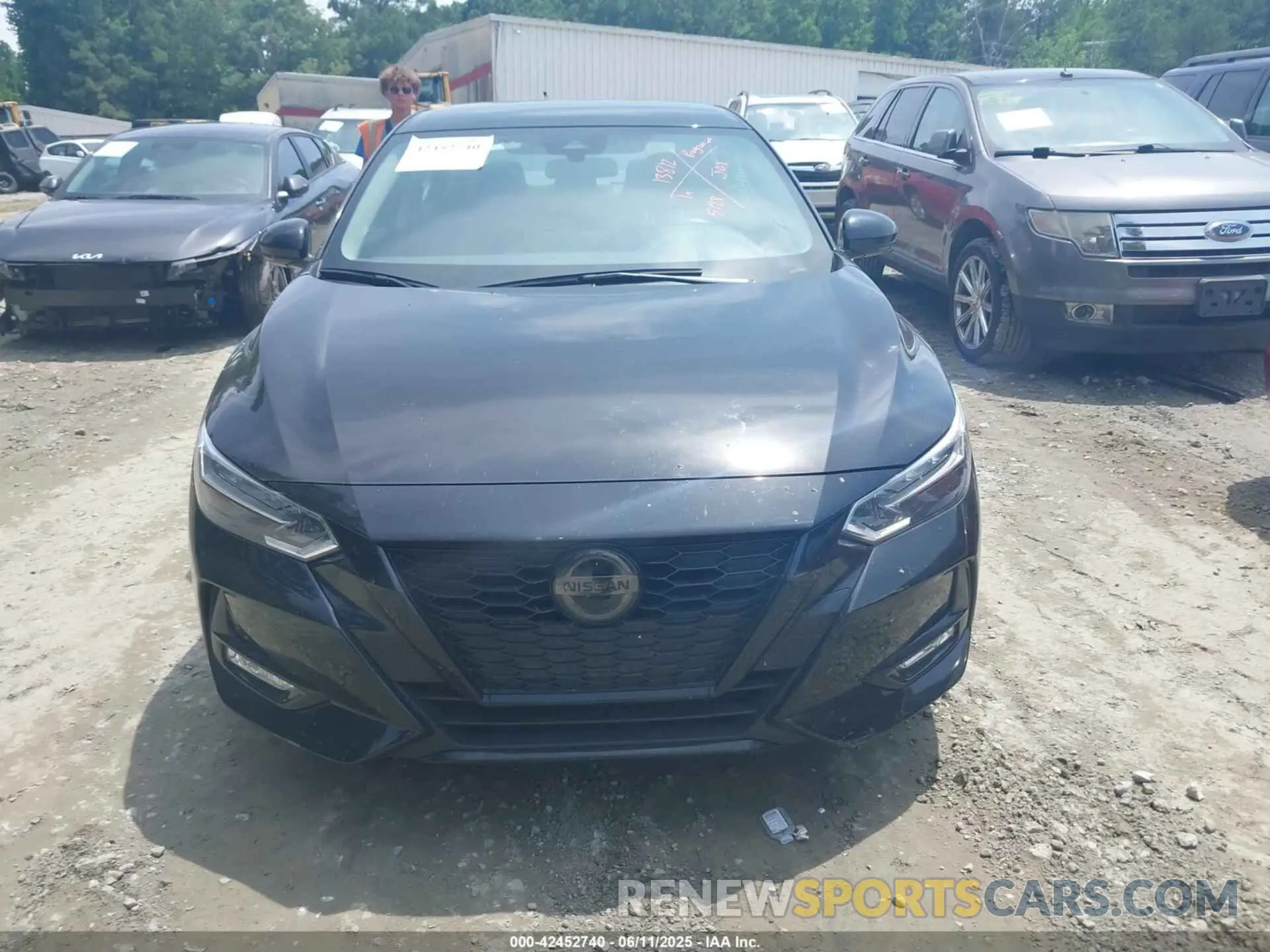 12 fotografías del automóvil dañado 3N1AB8DV1NY316574 NISSAN SENTRA 2022