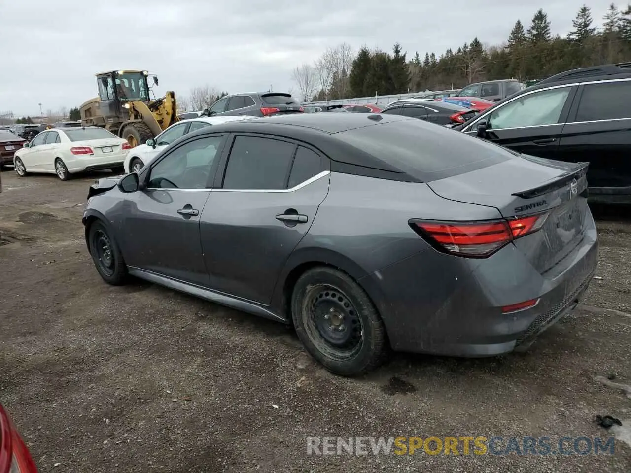 2 fotografías del automóvil dañado 3N1AB8DV2NY277493 NISSAN SENTRA 2022