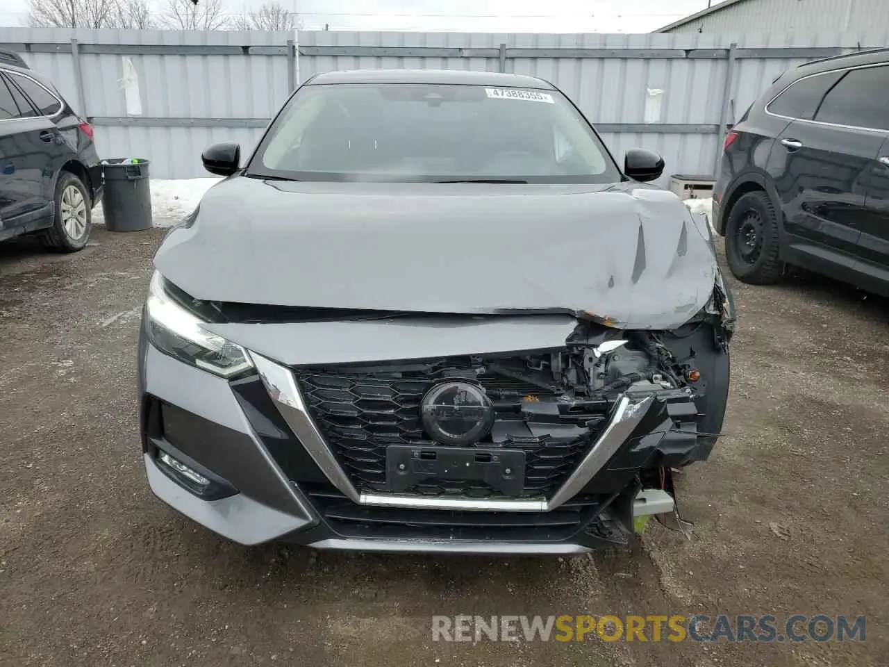 5 fotografías del automóvil dañado 3N1AB8DV2NY277493 NISSAN SENTRA 2022