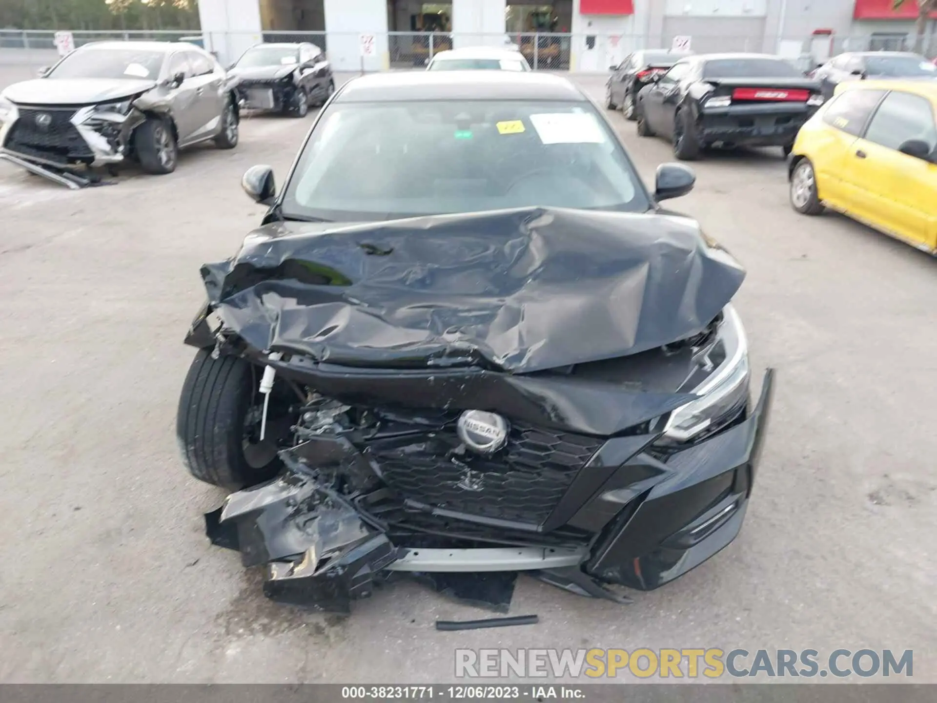 12 fotografías del automóvil dañado 3N1AB8DV2NY301744 NISSAN SENTRA 2022