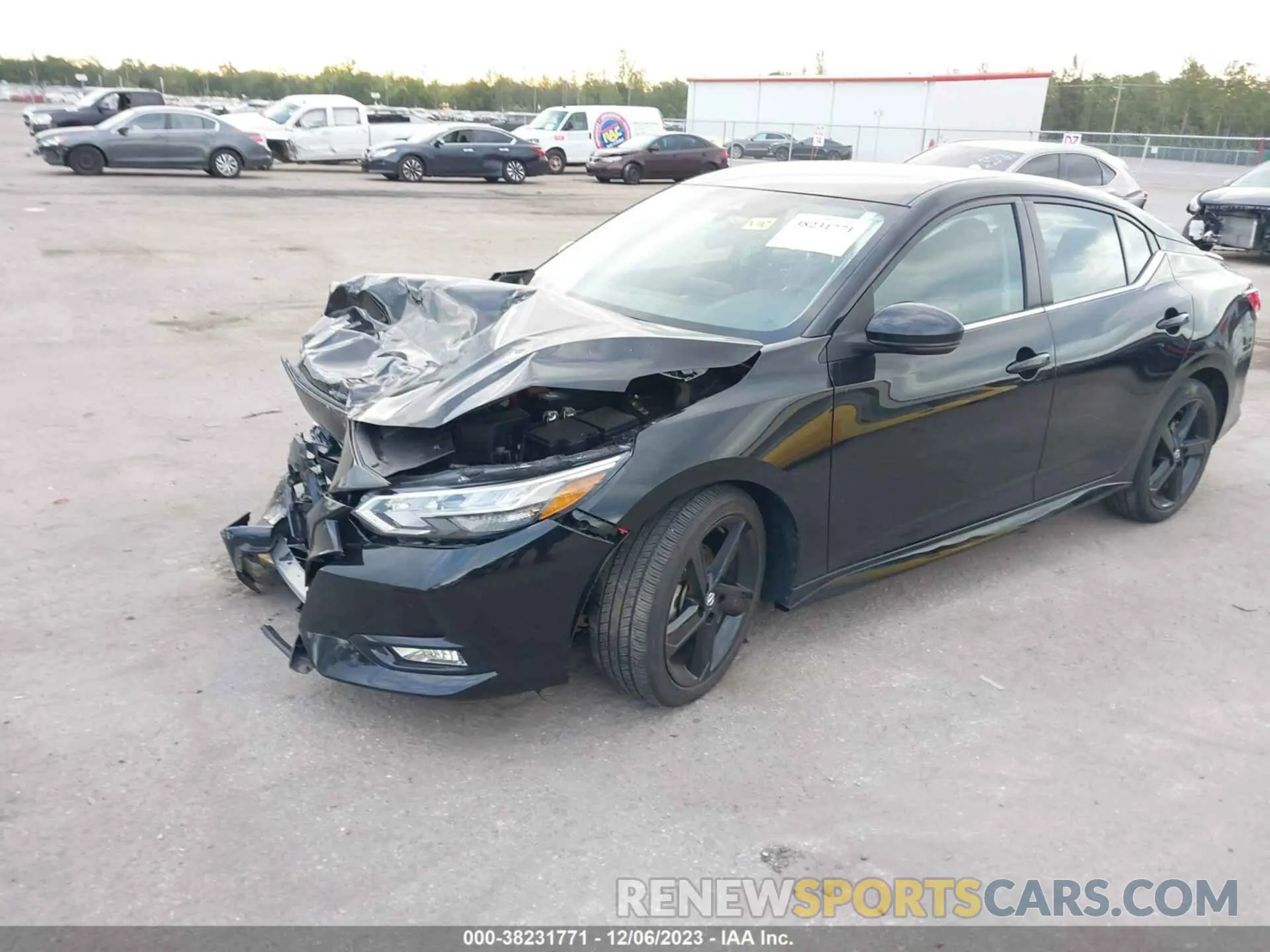 6 fotografías del automóvil dañado 3N1AB8DV2NY301744 NISSAN SENTRA 2022