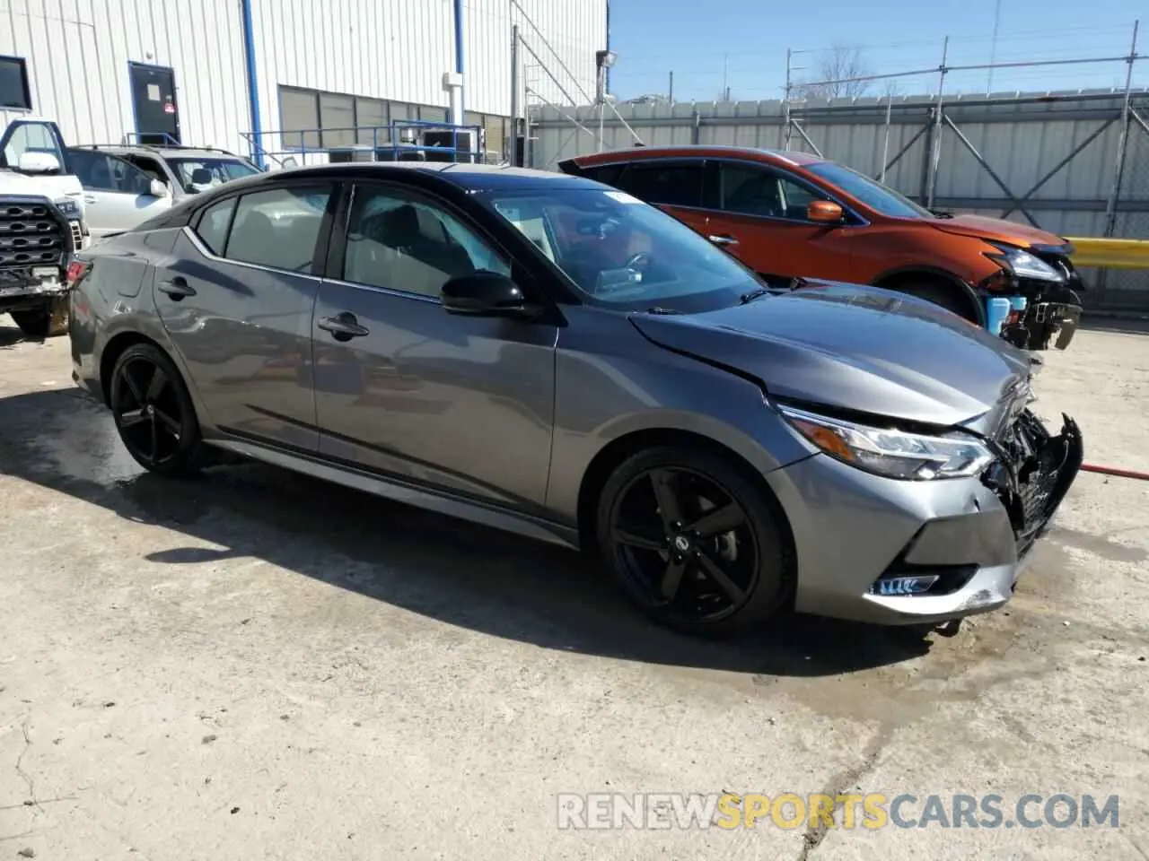 4 fotografías del automóvil dañado 3N1AB8DV3NY253204 NISSAN SENTRA 2022