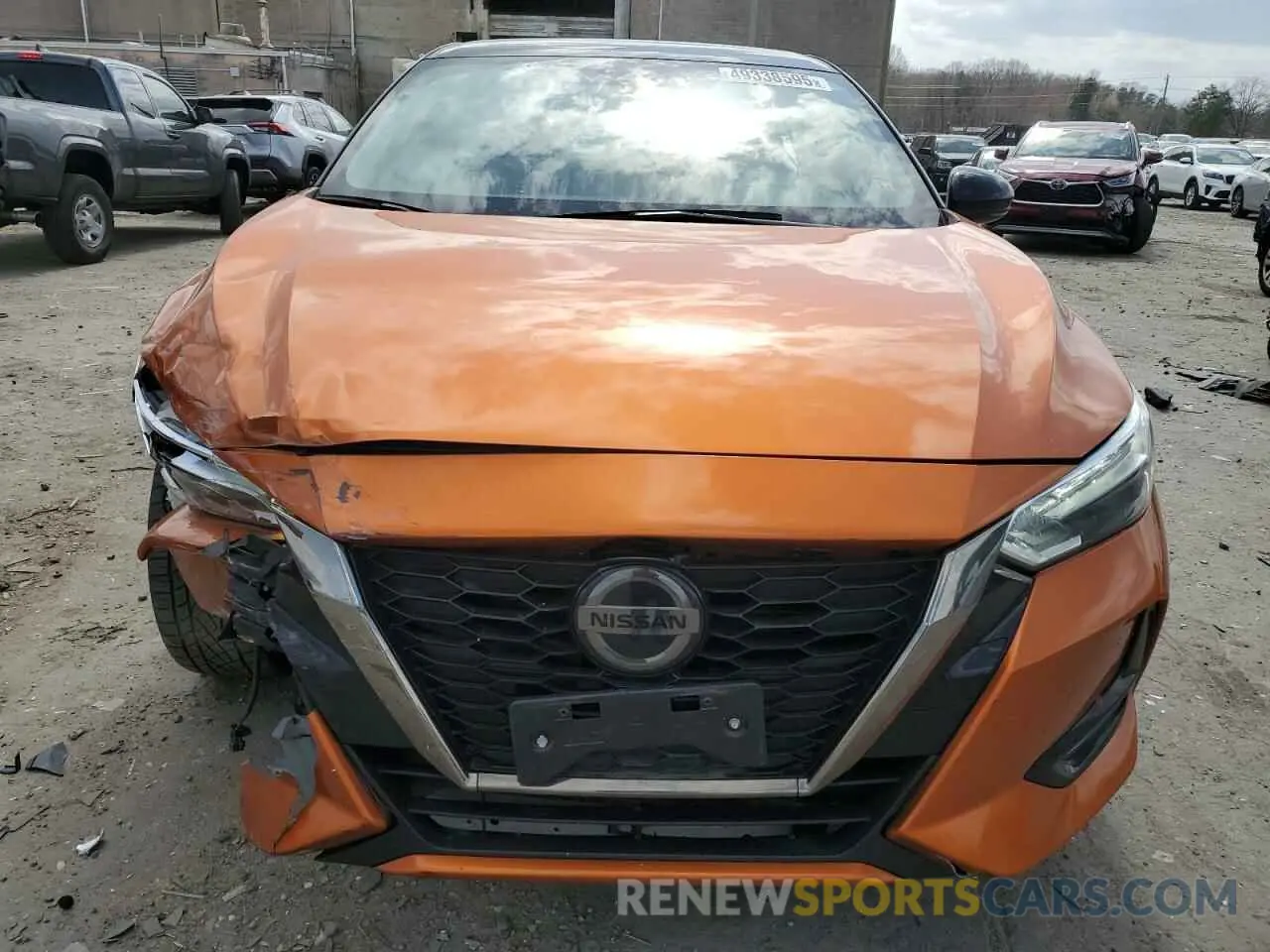 5 fotografías del automóvil dañado 3N1AB8DV3NY314566 NISSAN SENTRA 2022