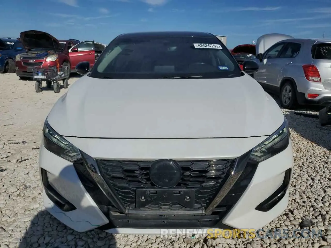 5 fotografías del automóvil dañado 3N1AB8DV4NY233785 NISSAN SENTRA 2022