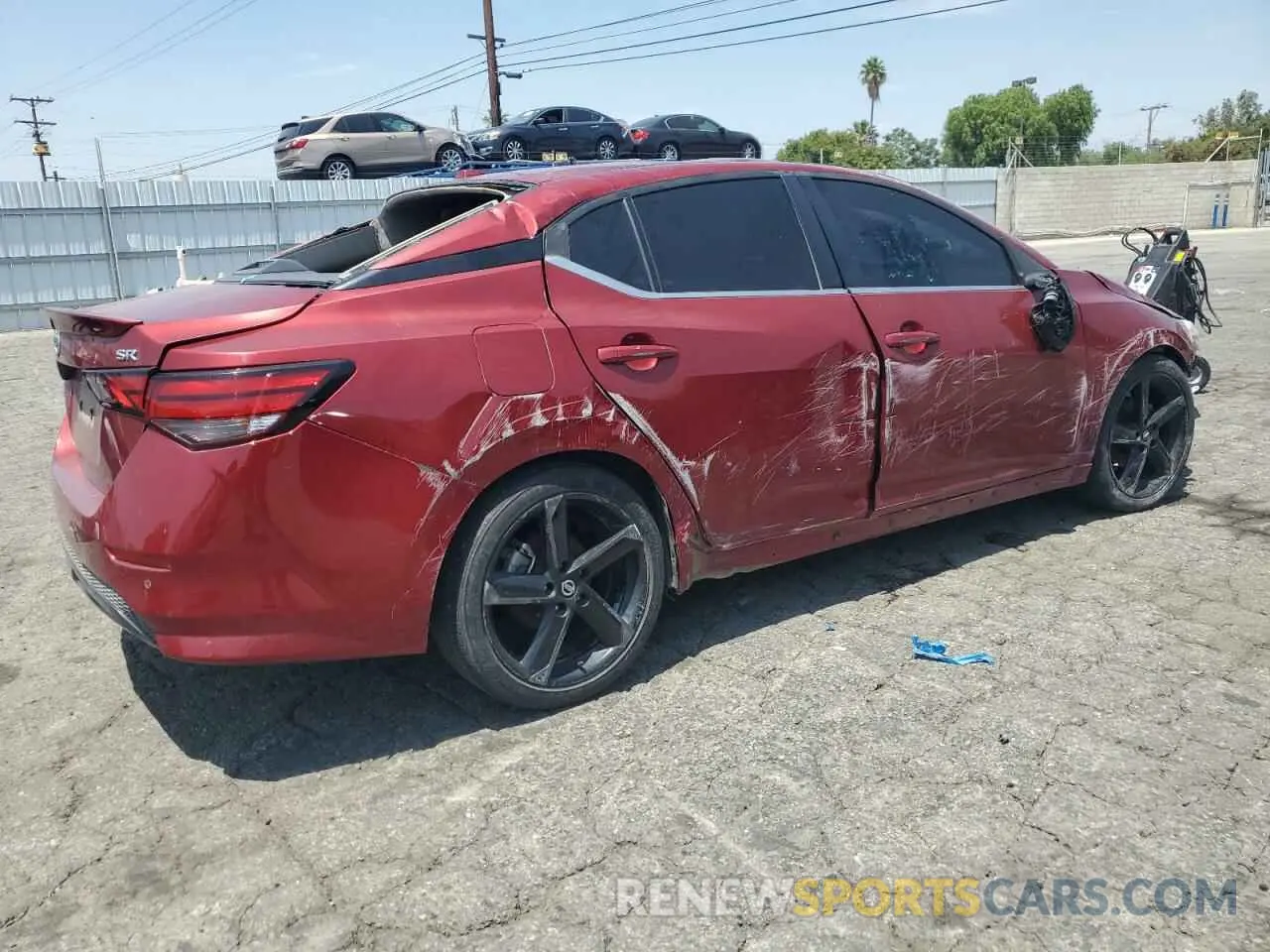 3 fotografías del automóvil dañado 3N1AB8DV4NY287197 NISSAN SENTRA 2022