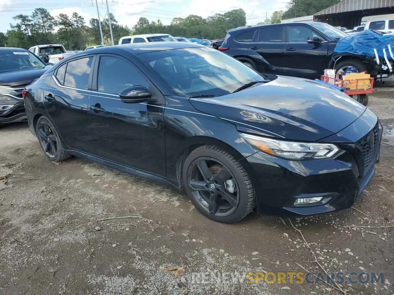 4 fotografías del automóvil dañado 3N1AB8DV4NY294215 NISSAN SENTRA 2022