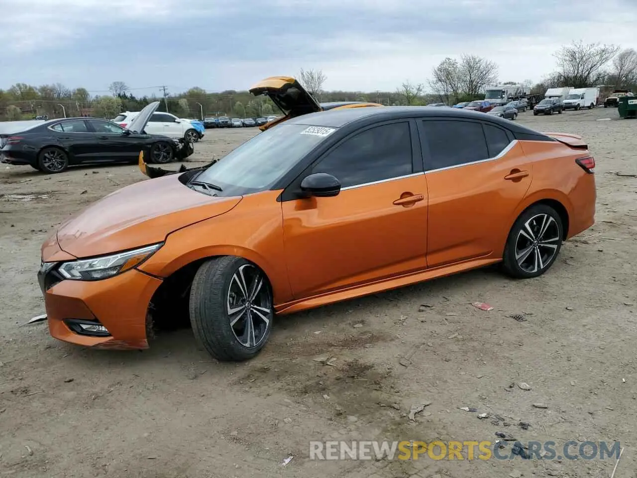 1 fotografías del automóvil dañado 3N1AB8DV5NY229471 NISSAN SENTRA 2022