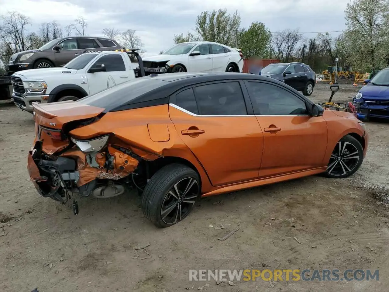 3 fotografías del automóvil dañado 3N1AB8DV5NY229471 NISSAN SENTRA 2022
