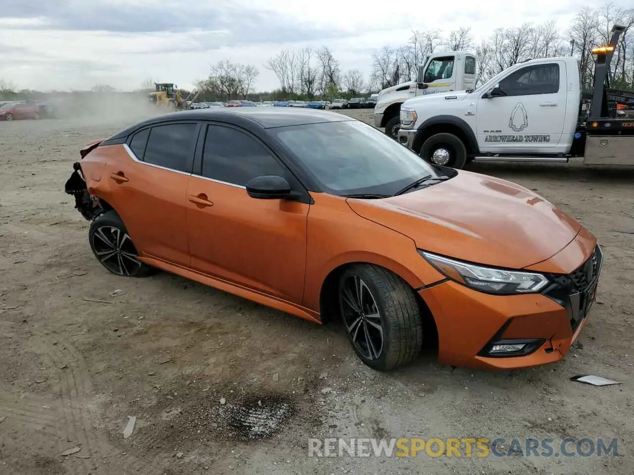 4 fotografías del automóvil dañado 3N1AB8DV5NY229471 NISSAN SENTRA 2022