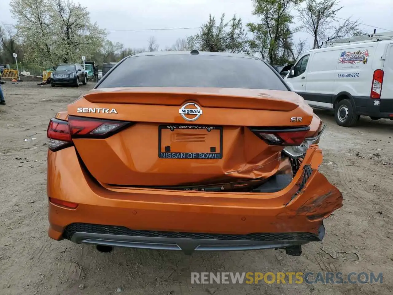 6 fotografías del automóvil dañado 3N1AB8DV5NY229471 NISSAN SENTRA 2022