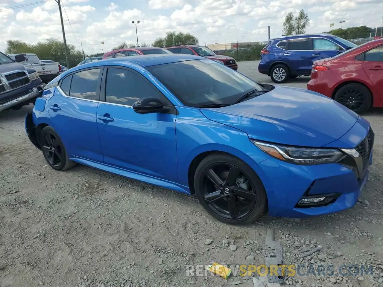 4 fotografías del automóvil dañado 3N1AB8DV6NY321608 NISSAN SENTRA 2022