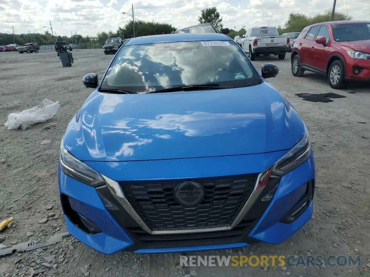 5 fotografías del automóvil dañado 3N1AB8DV6NY321608 NISSAN SENTRA 2022
