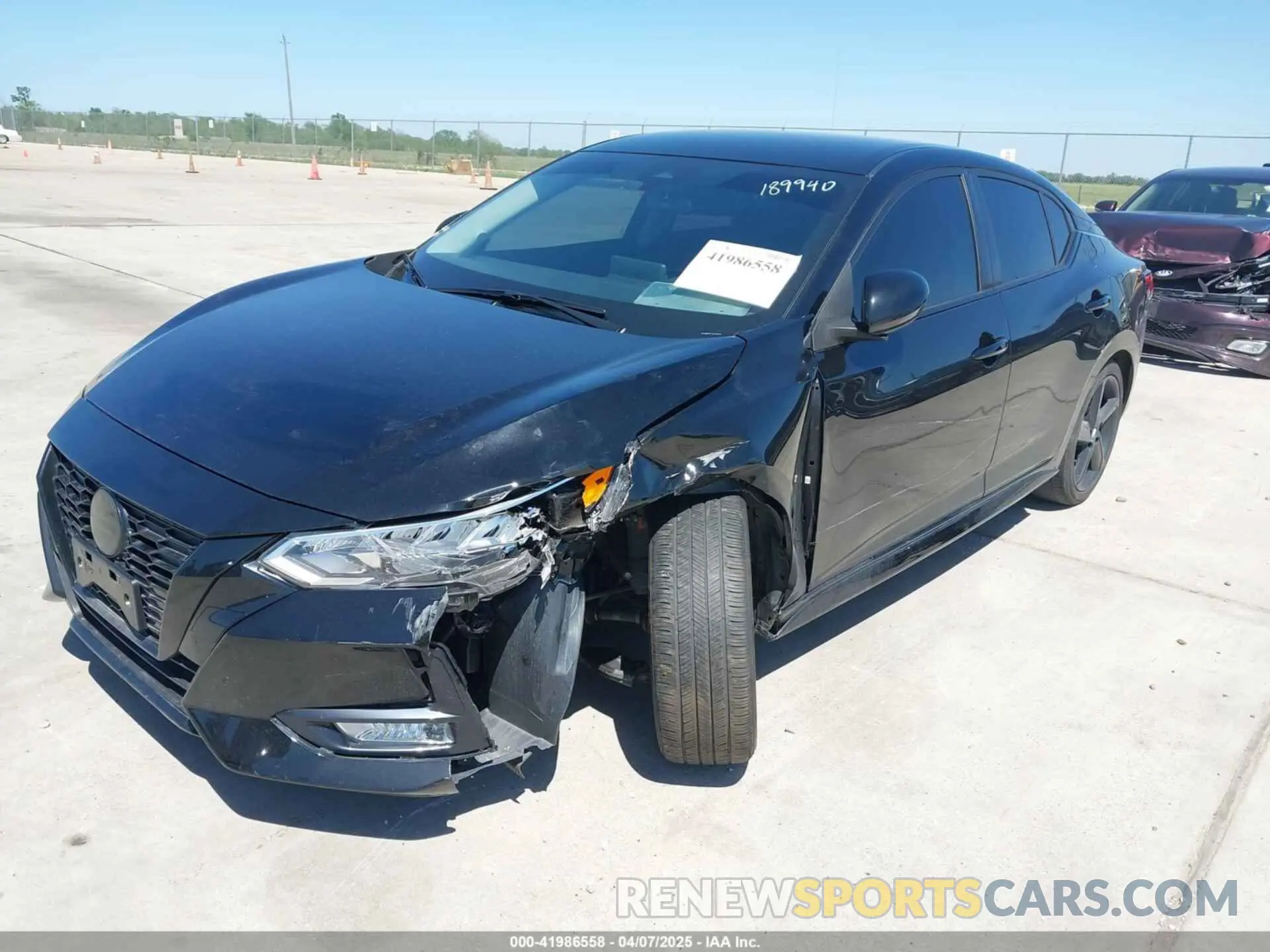 6 fotografías del automóvil dañado 3N1AB8DV7NY259202 NISSAN SENTRA 2022