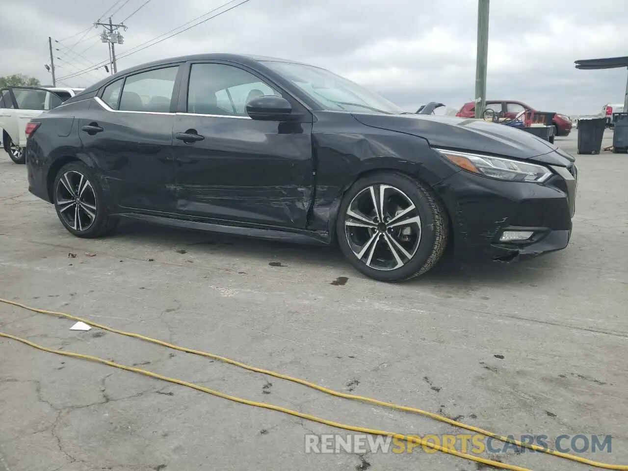 4 fotografías del automóvil dañado 3N1AB8DV7NY315395 NISSAN SENTRA 2022