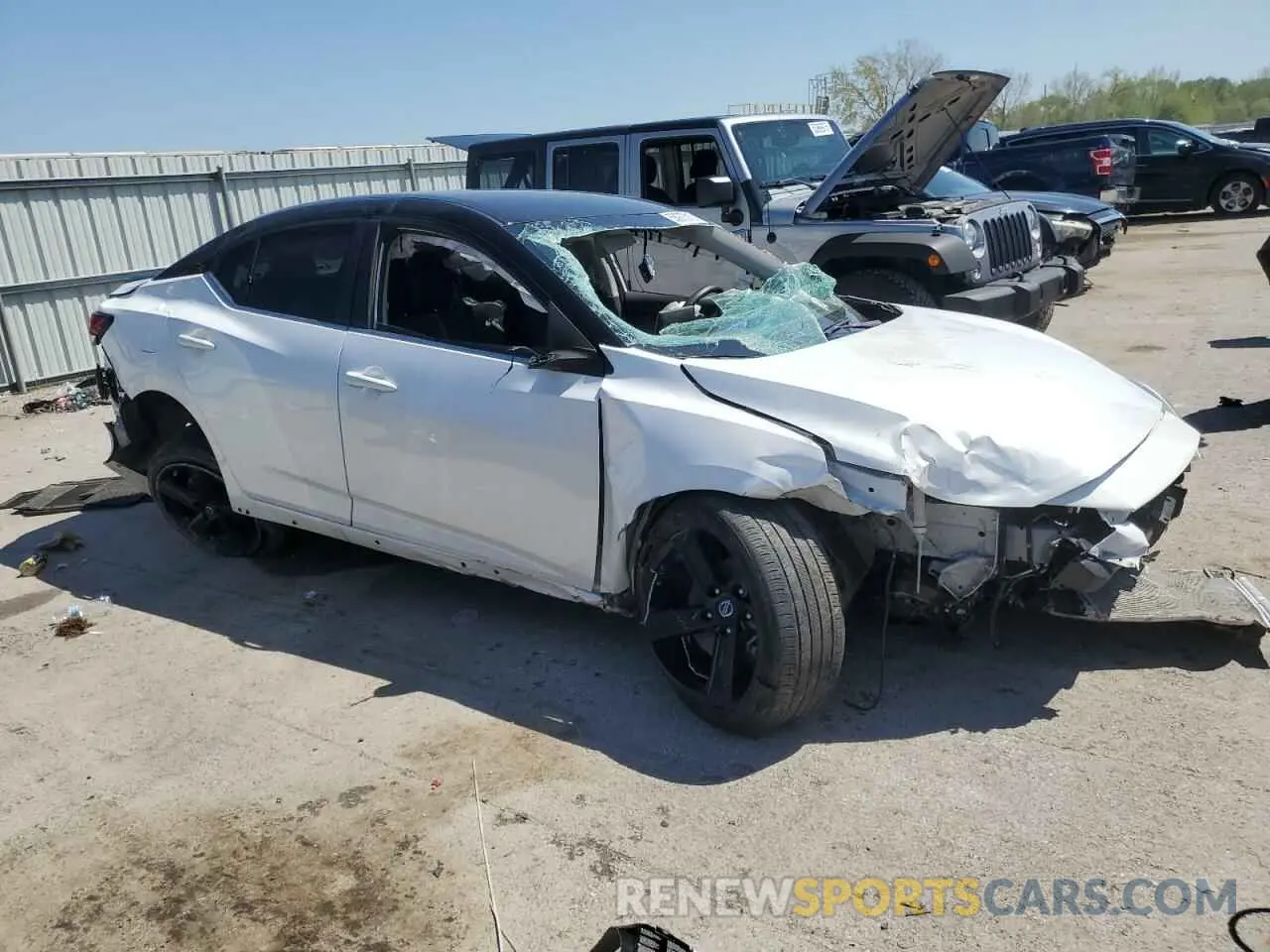 4 fotografías del automóvil dañado 3N1AB8DV7NY319088 NISSAN SENTRA 2022