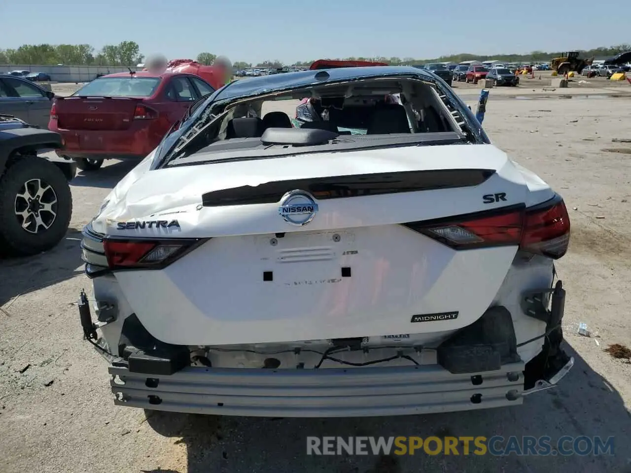 6 fotografías del automóvil dañado 3N1AB8DV7NY319088 NISSAN SENTRA 2022