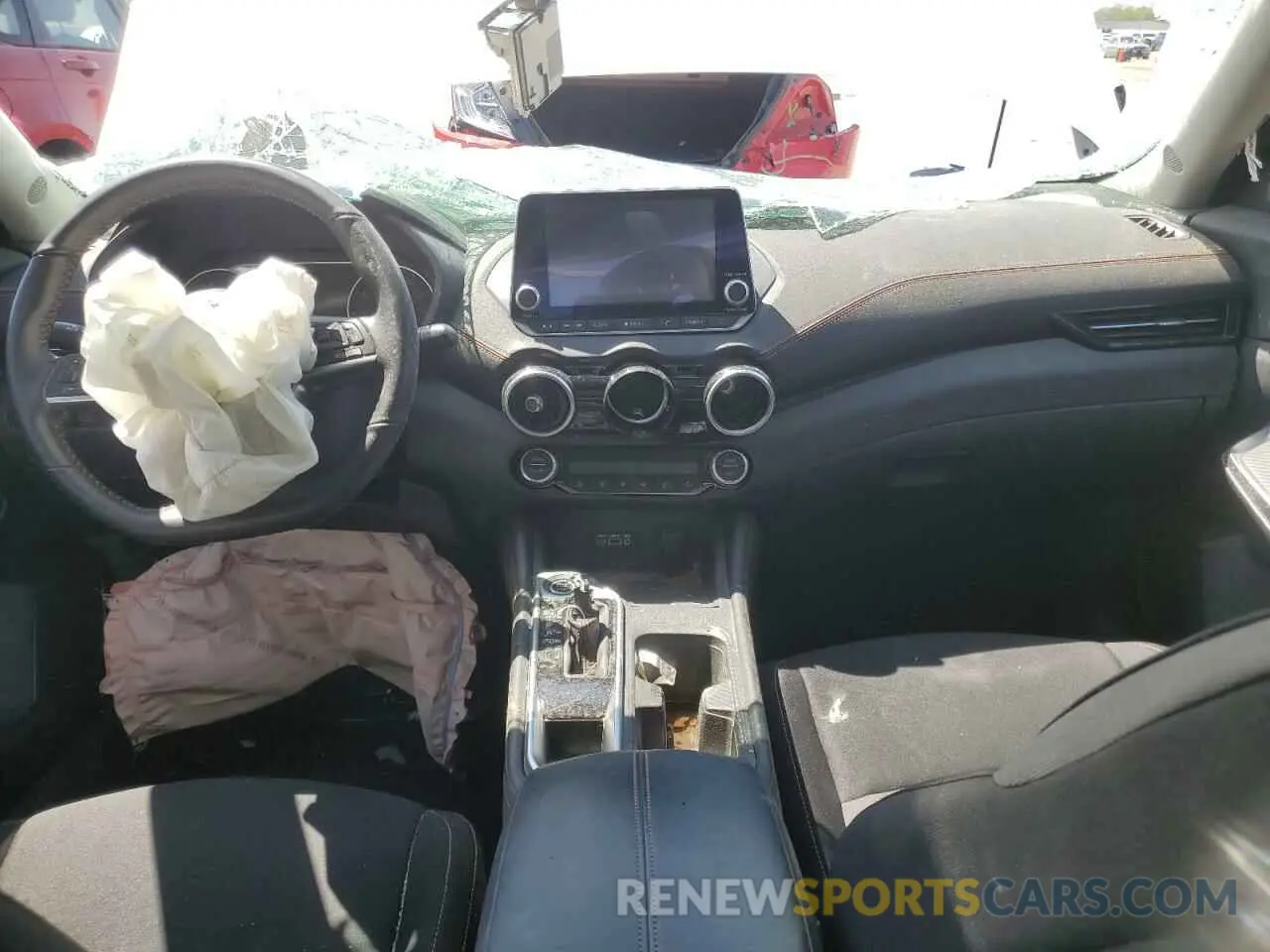 8 fotografías del automóvil dañado 3N1AB8DV7NY319088 NISSAN SENTRA 2022
