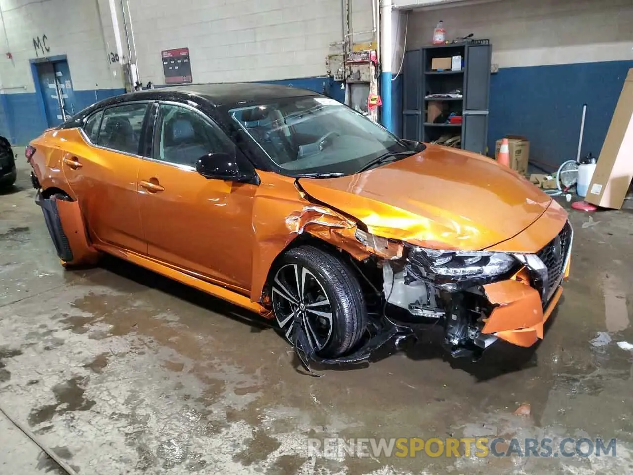 4 fotografías del automóvil dañado 3N1AB8DV8NY231537 NISSAN SENTRA 2022