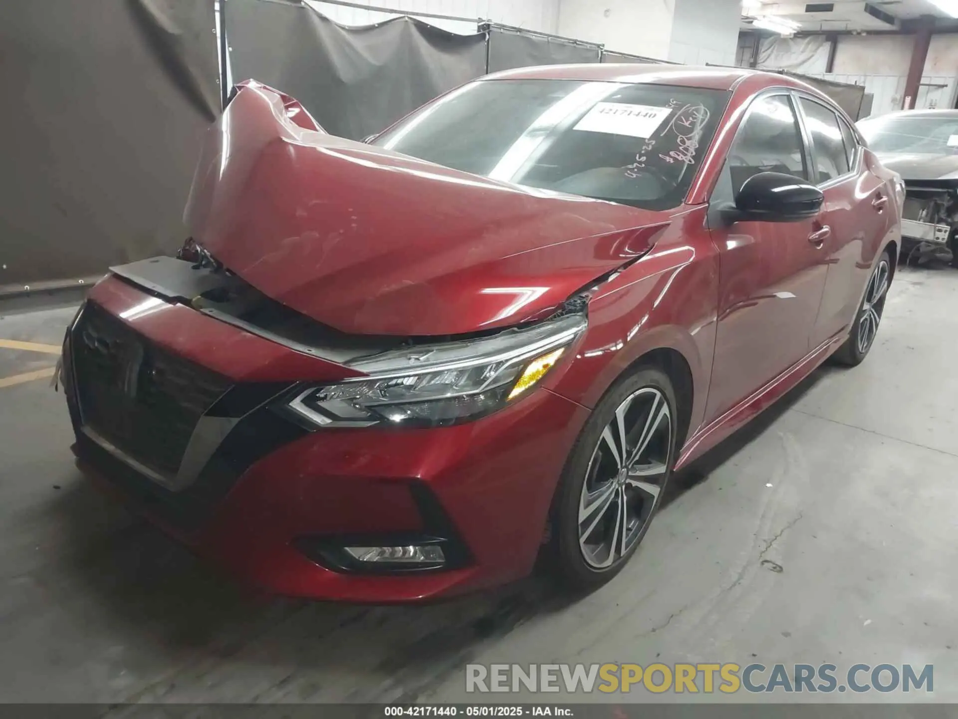 2 fotografías del automóvil dañado 3N1AB8DV8NY255627 NISSAN SENTRA 2022