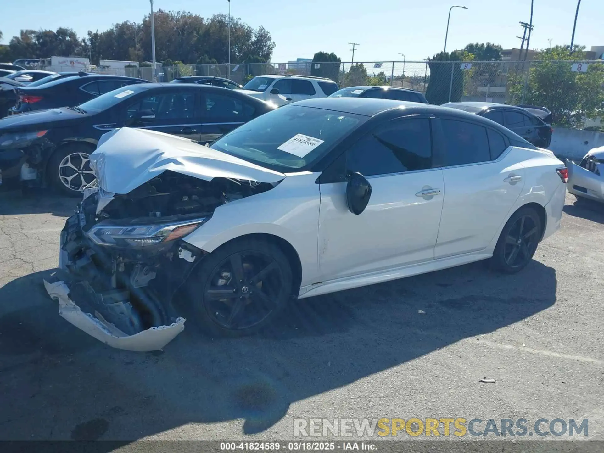 13 fotografías del automóvil dañado 3N1AB8DV8NY287476 NISSAN SENTRA 2022